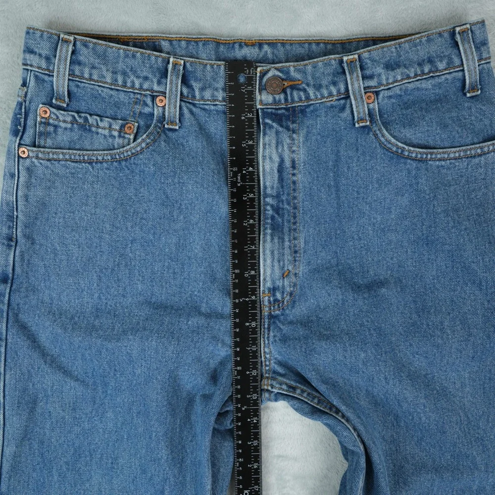 90s‎ Vintage Levis 505 Jeans Mens 36x30 Blue Regular Fit Straight Leg 1998 Denim